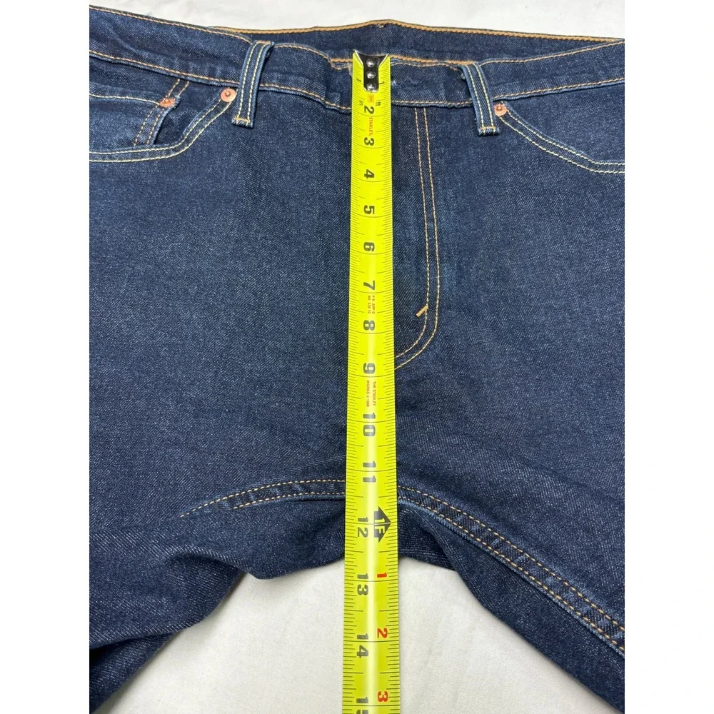 Levis 514 Straight Fit Mens Jeans Dark Wash Indigo Blue Denim W36‎ L32